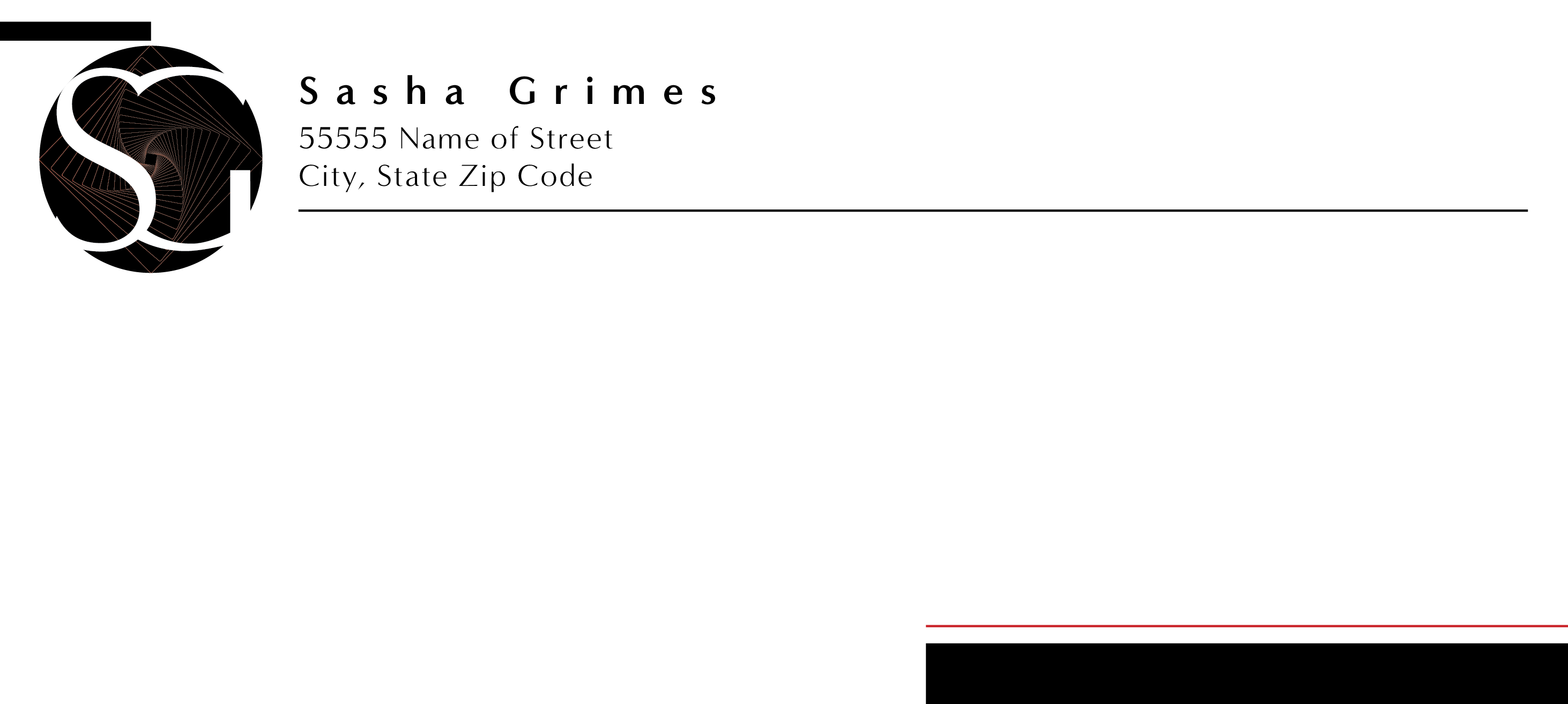 Personal Envelope Front